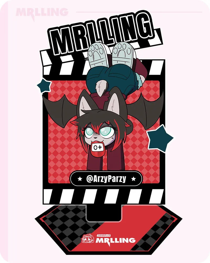 Mrl X ArzyParzy Cute Bat Furry Acrylic Acrylic stand