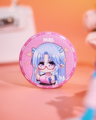 Ling Cute Button Badge—Kawaii Anime Lapel Pin