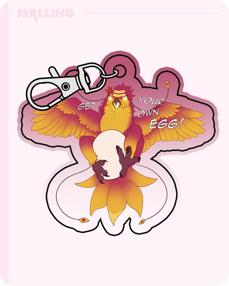 Cute Phoenix Acrylic Keychain – @DoannQuang x MRL Exclusive