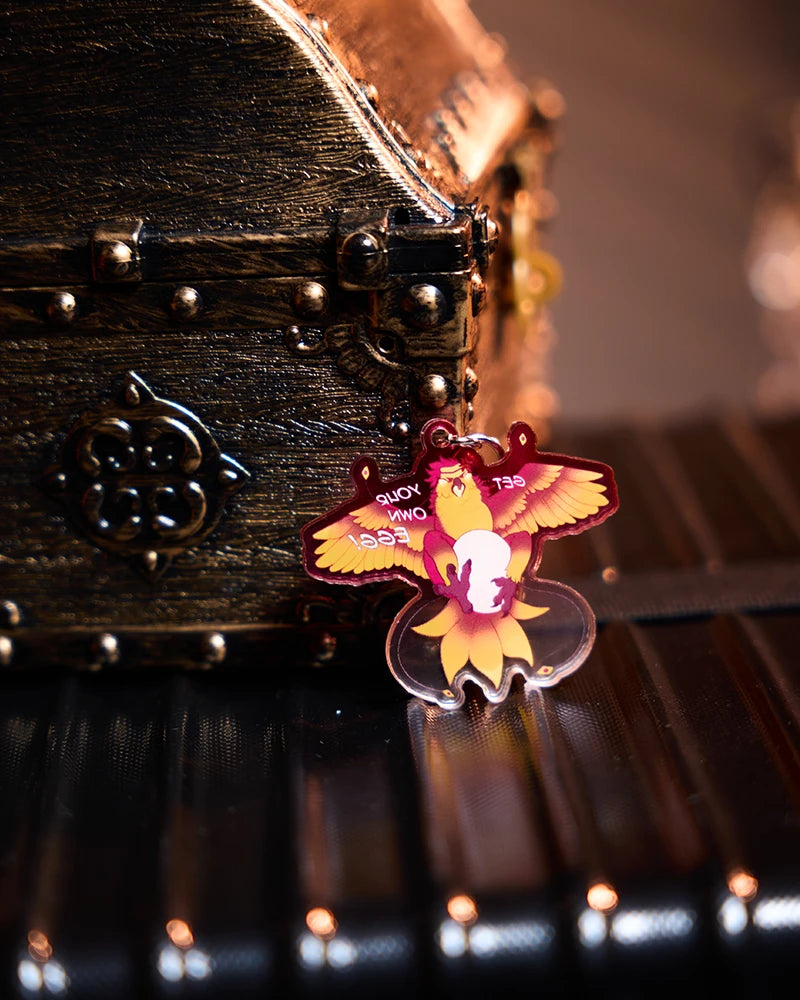 Cute Phoenix Acrylic Keychain – @DoannQuang x MRL Exclusive
