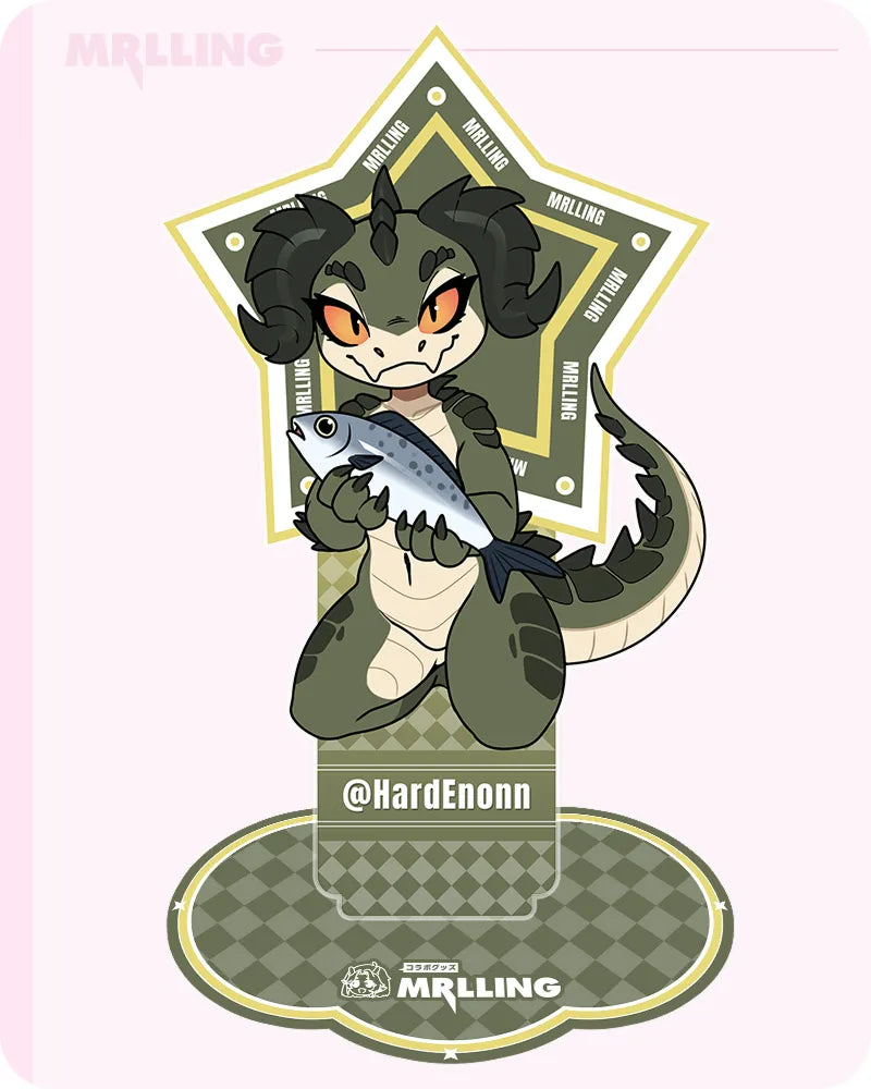 MRL x HardEnonn Cute Dinosaur Furry anime Acrylic stand