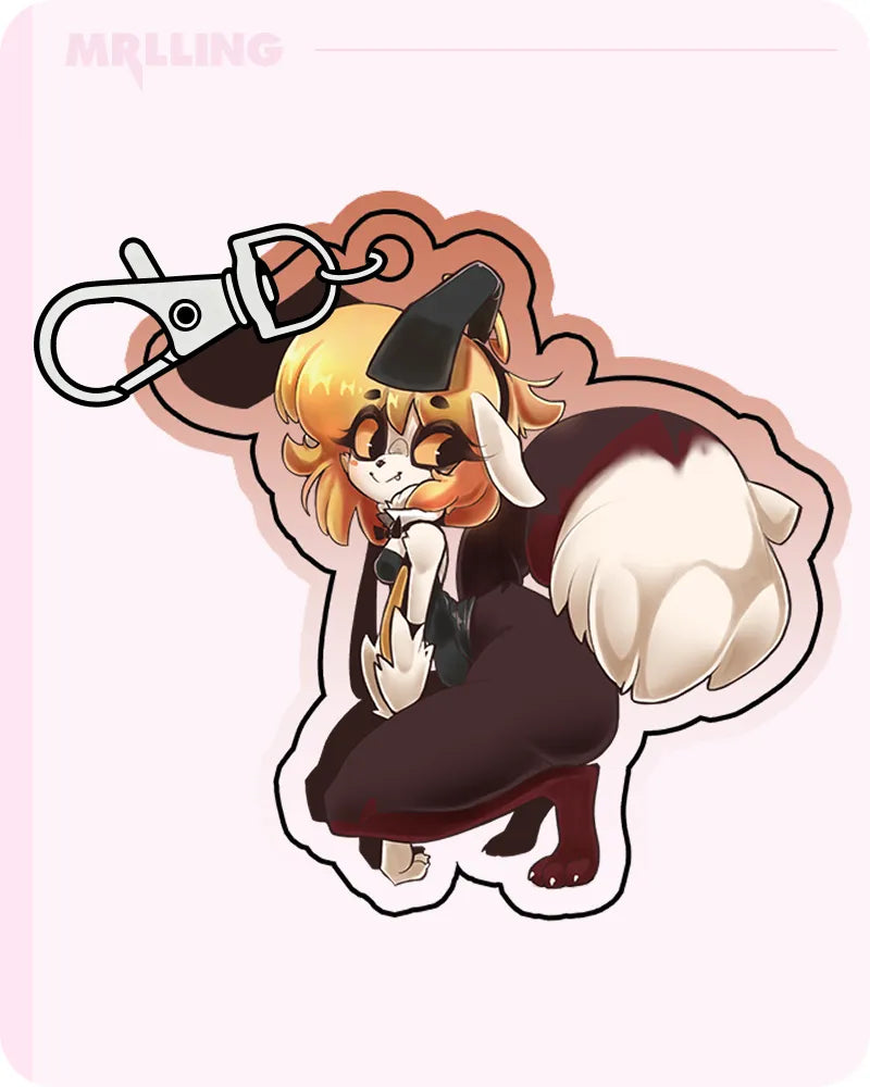 Honowyn x MRL Cute Furry Bee Anime Acrylic Keychain