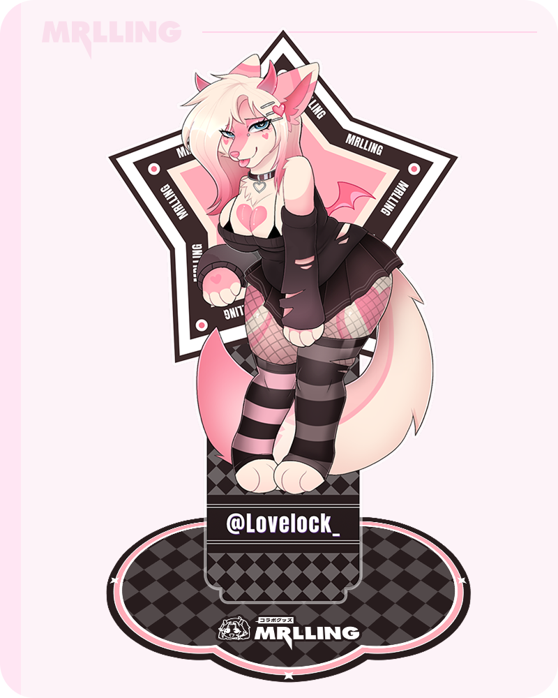 MRLLING X @LoveIock_ Sweet Furry Wolf Acrylic Stand
