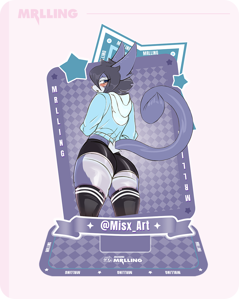 @Misx_Art Furry Cat Anime Acrylic stand