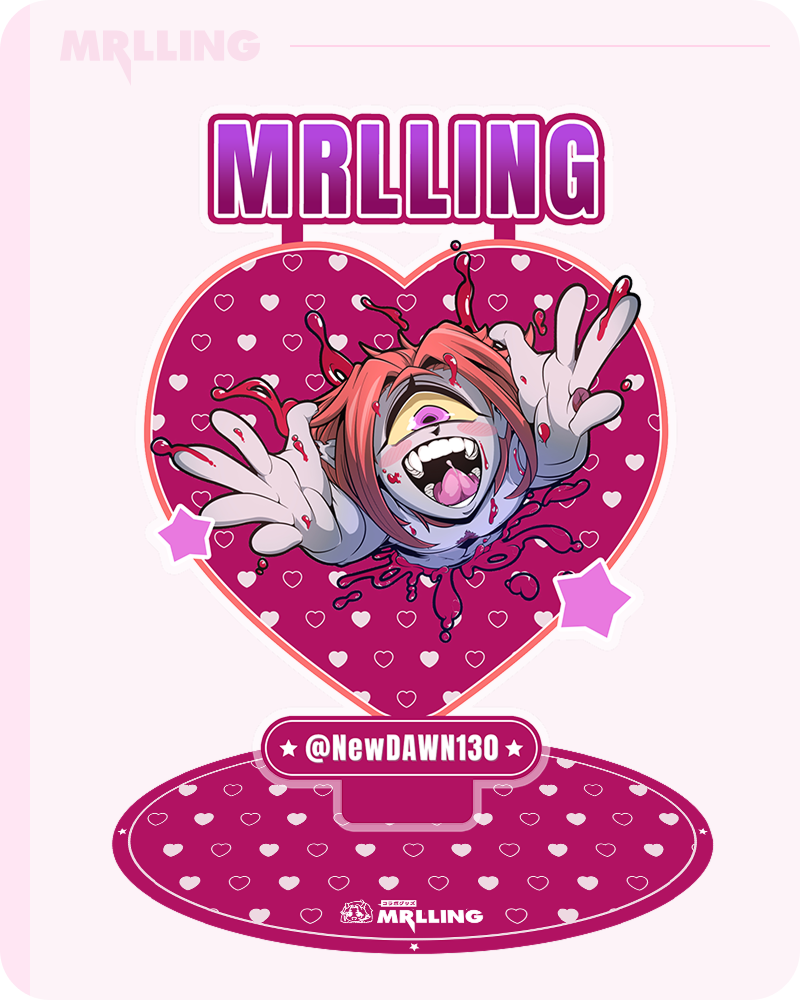 MRL x @NewDAWN130 Anime Acrylic Stand – One-Eyed Incubus Octus Art 👁️