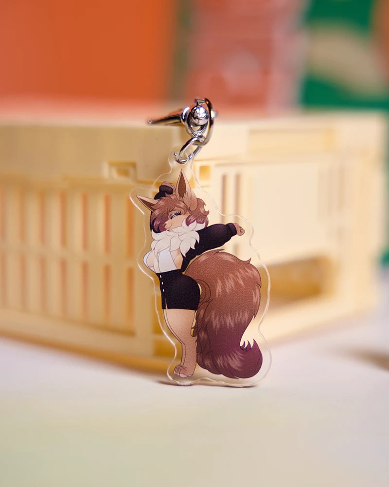 Pearl123_art × MRL Furry Fox Girl Acrylic Keychain