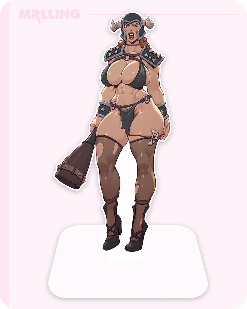 @Rino99Art x MRLLING Zargotha Acrylic Standee | Fierce Amazonian Warrior