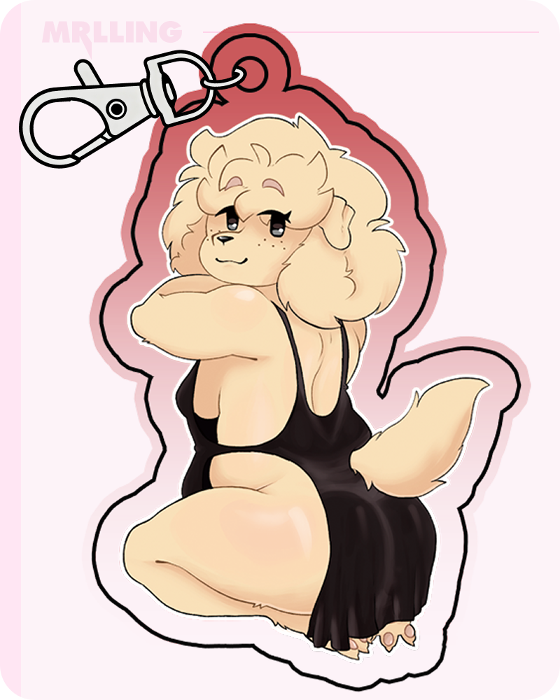 MRL x @Skibanana_ Cute Dog Furry Acrylic Keychain 🐾