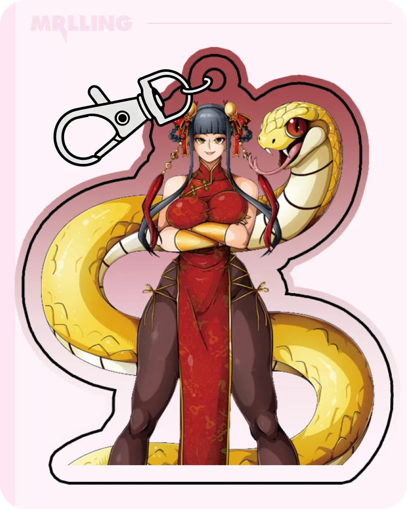 @Witchkink00 x MRL Kung Fu Girl Cute Keychain