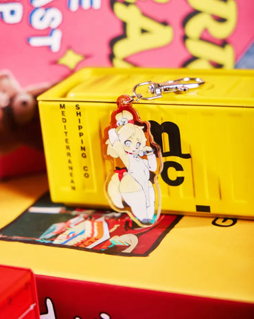 Chibi Dog Acrylic Keychain – MRL × Zhou135627 Collaboration