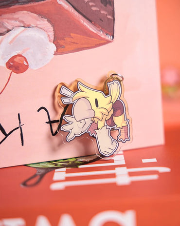 Buddycanary x MRL Cute Keychain | Bird Furry Acrylic Keychain