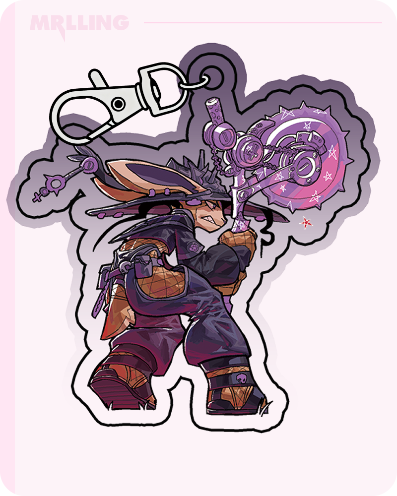 Hare Warrior Losers Comic @nsfuwu4 x MRLLING Acrylic Keychain⚔️