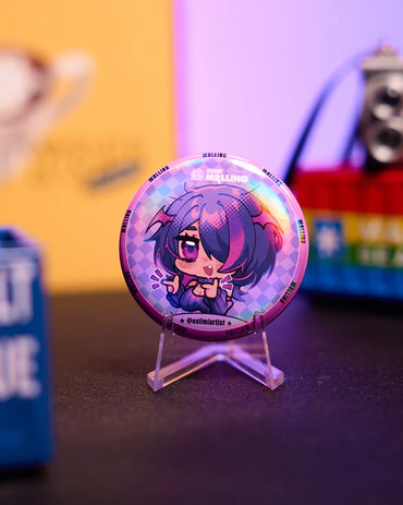 MRL x osiimiartist Hot Demon Girl Pinback Button