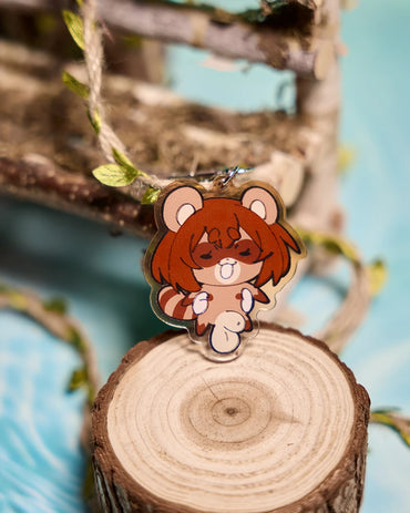 Mino the tanuki Furry Cute Keychain | @thehelmet_guy x MRL Collab