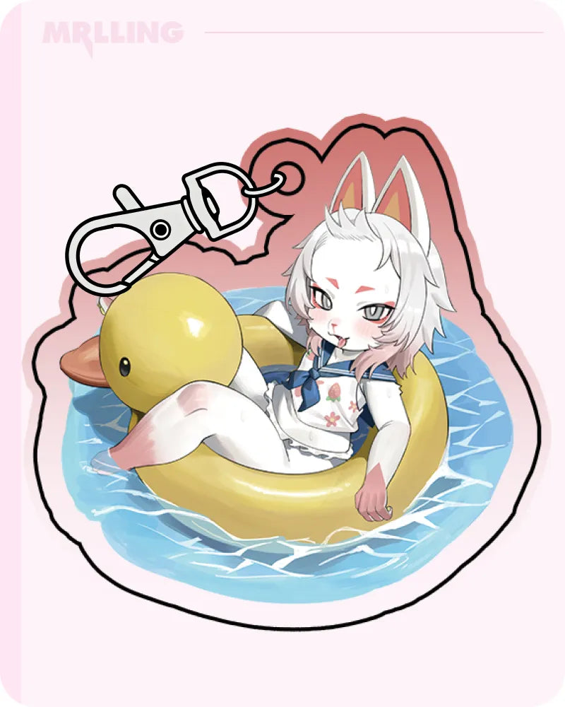 MRL x @Zhou135627 Fox Furry Cute Keychain