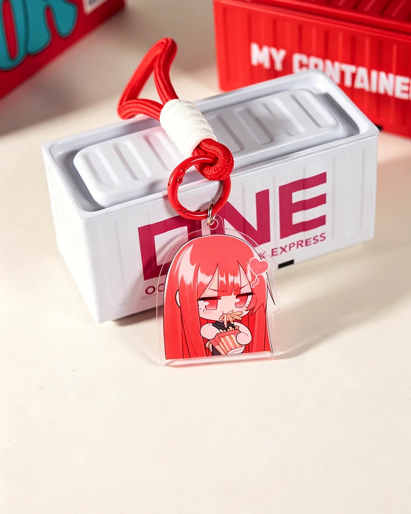M Chibi Acrylic Keychain With Lanyard