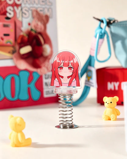 Miss M Anime Merch Acrylic Car Spring Rocker