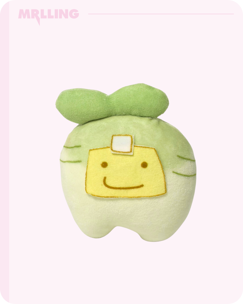 Moolioli Daikon Chibi Plush Keychain 8cm