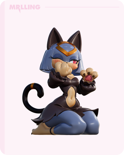 Sekhmet Cat Girl Furry Figure