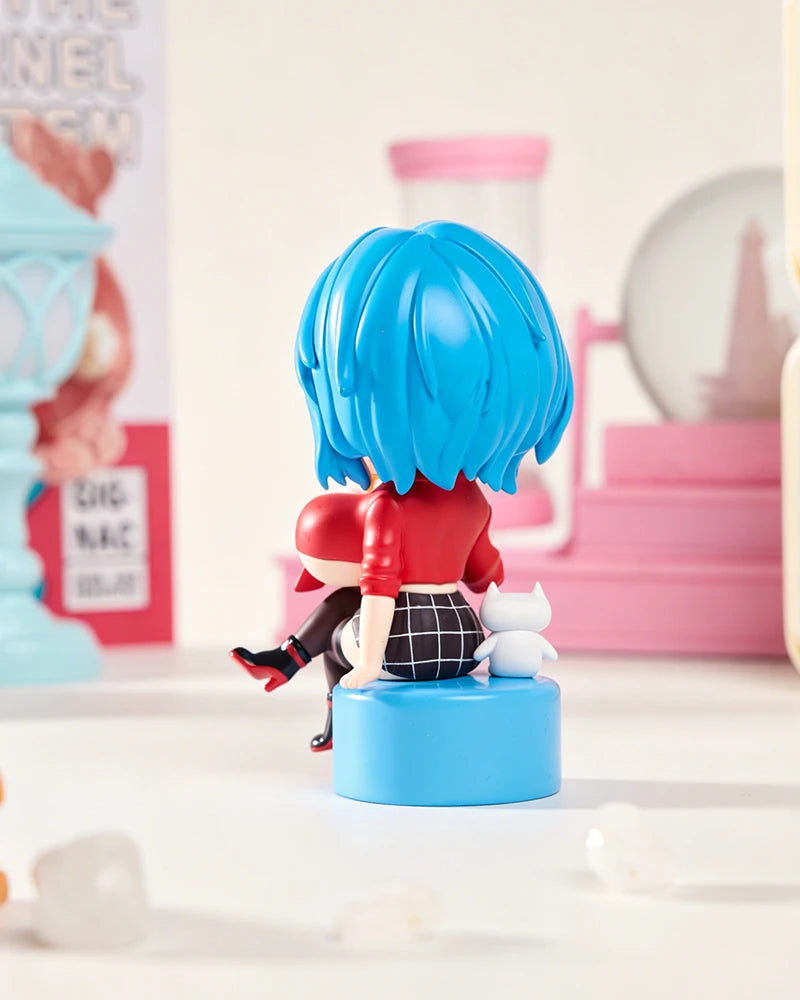 Nyakumi Akeno X MRLLING Chibi Figure WIth Catbro