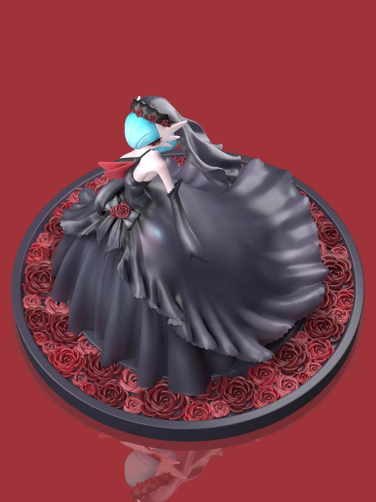 1/20 Black Wedding Dress Shiny Mega Gardevoir Figure