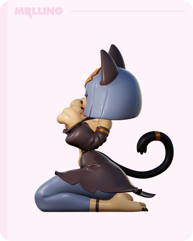 Sekhmet Cat Girl Furry Figure