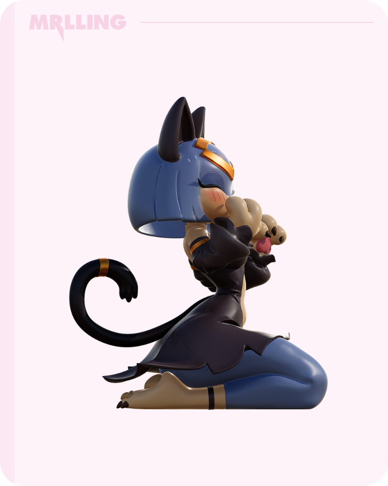 Sekhmet Cat Girl Furry Figure