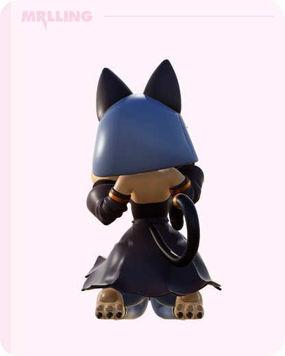 Sekhmet Cat Girl Furry Figure