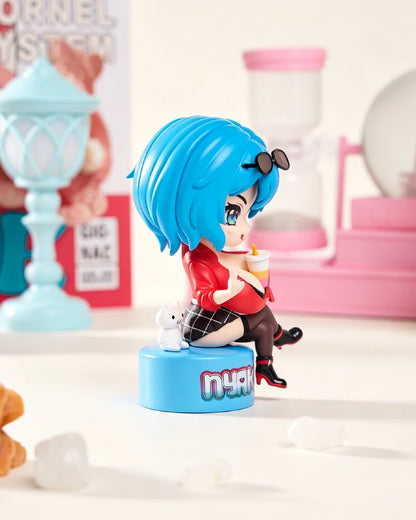 Nyakumi Akeno X MRLLING Chibi Figure WIth Catbro