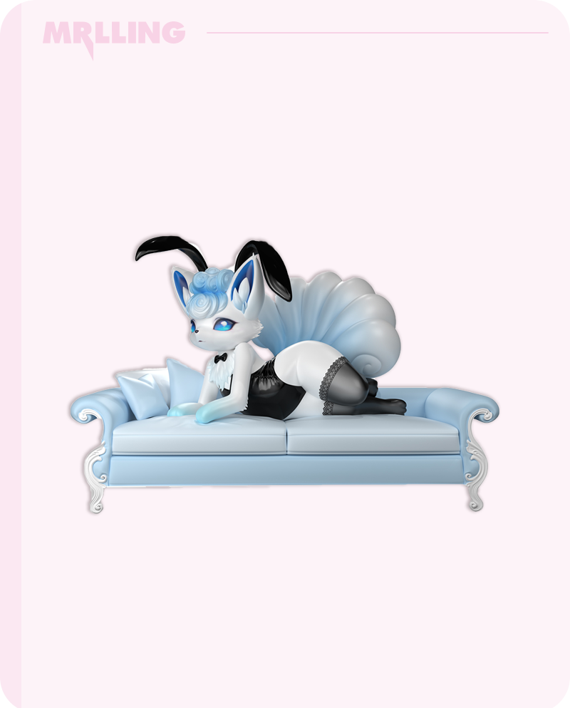 1/8 Bunny girl costume Alolan Vulpix figure