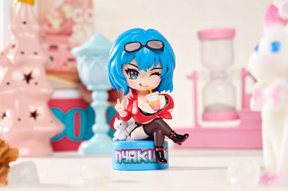 Nyakumi Akeno X MRLLING Chibi Figure WIth Catbro