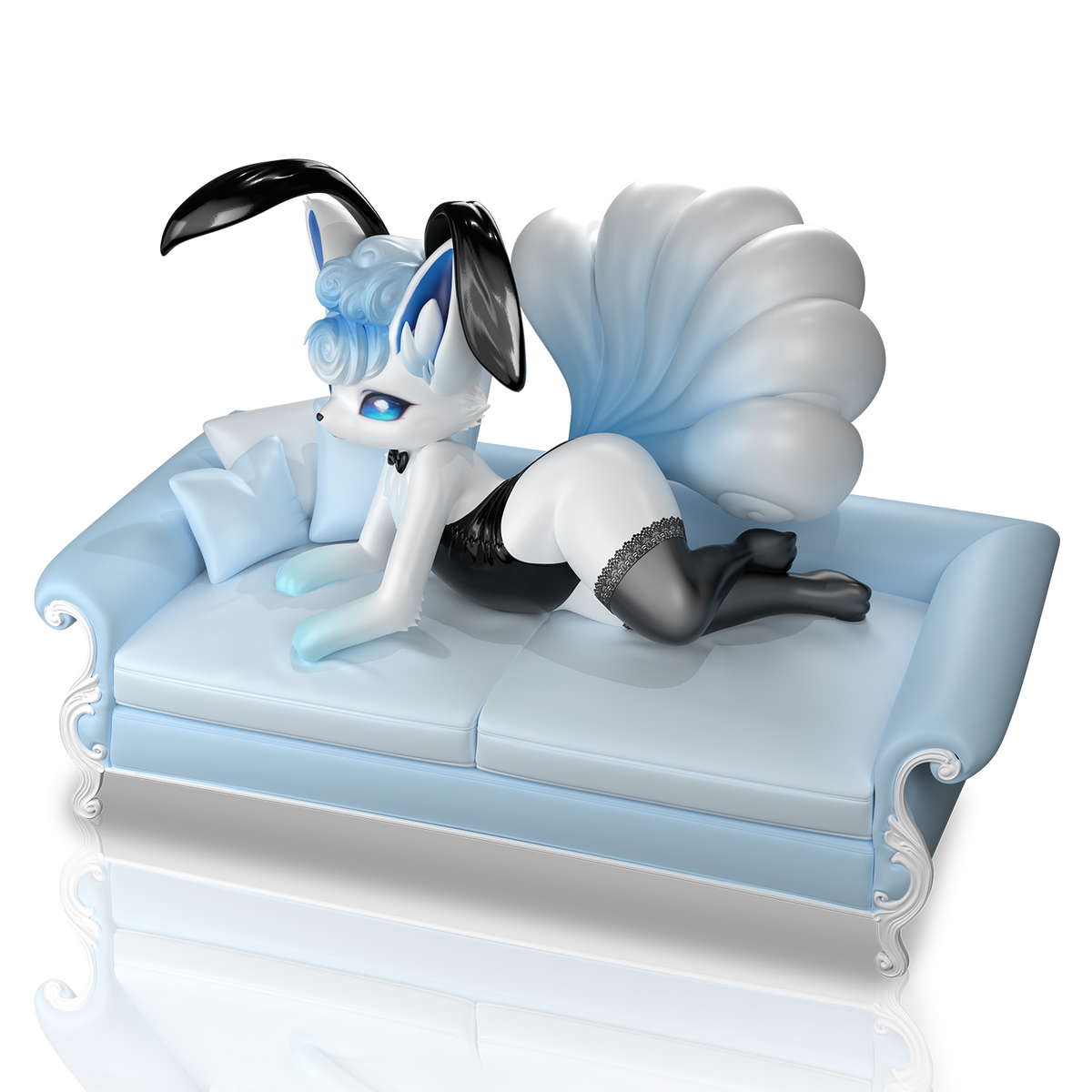 1/8 Bunny girl costume Alolan Vulpix figure