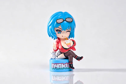Nyakumi Akeno X MRLLING Chibi Figure WIth Catbro