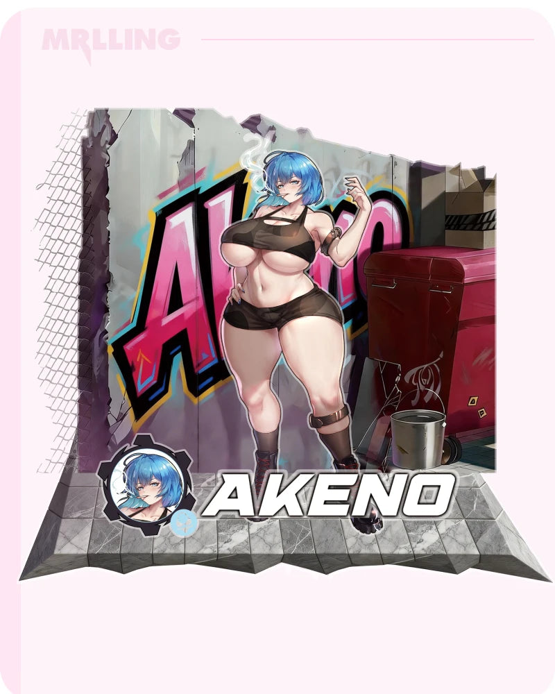 Nyakumi Akeno Combat Uniform Acrylic Stand
