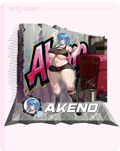 Nyakumi Akeno Combat Uniform Acrylic Stand