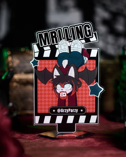 Mrl X ArzyParzy Cute Bat Furry Acrylic Acrylic stand