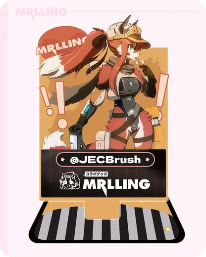 JECBrush x MRL Fox Furry Anime Acrylic Stand
