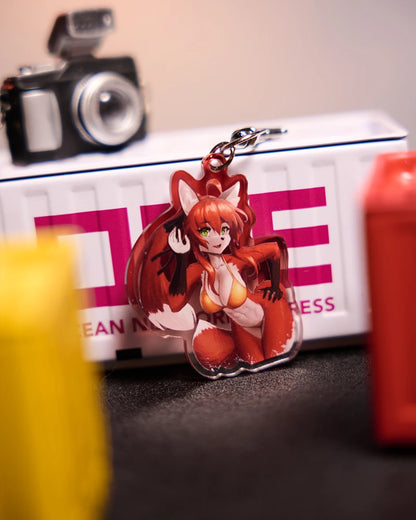 JECBrush x MRL Cute Fox Furry Keychain