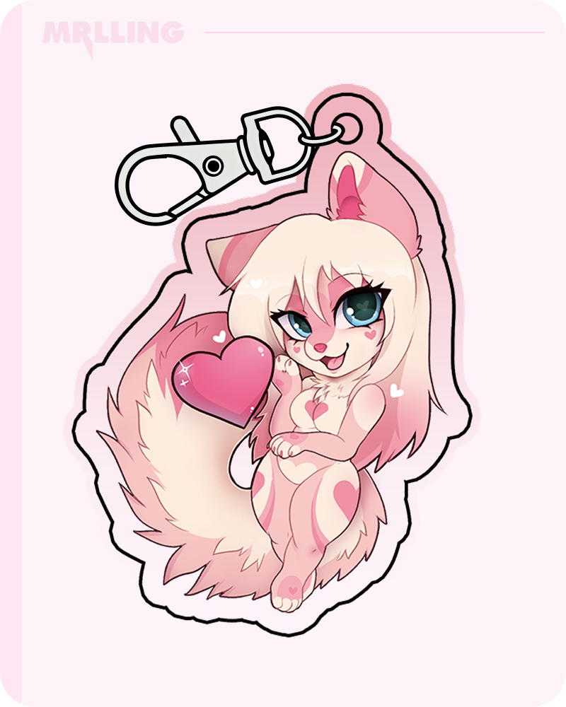 MRLLING X @LoveIock_ Furry Wolf Wife Chibi Keychain