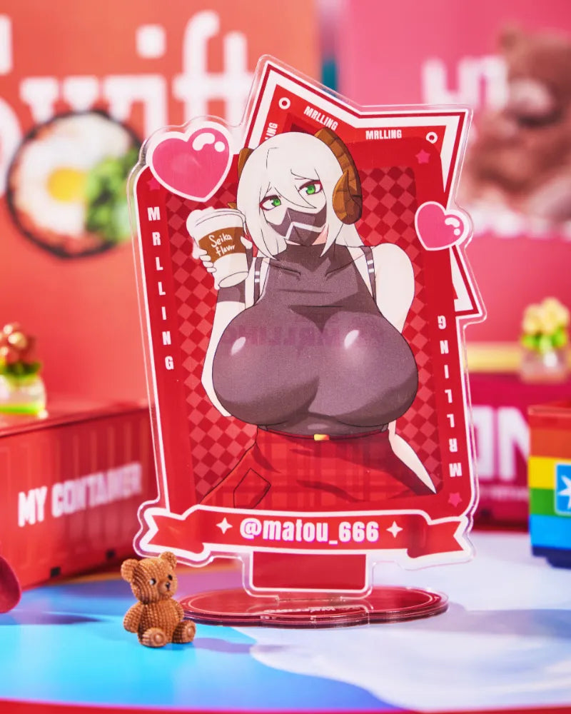 Matou_666 × MRL Sheep Girl Acrylic Stand – Limited Edition Collectible