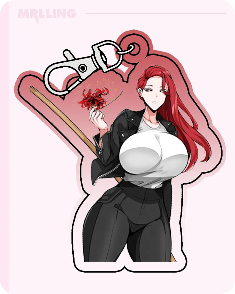 Owner1657 x MRL Collab: Sexy anime girl Acrylic Keychain