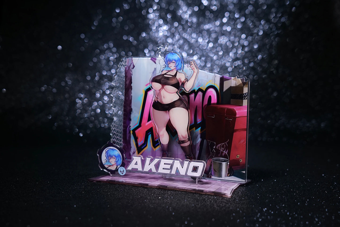 Nyakumi Akeno Combat Uniform Acrylic Stand
