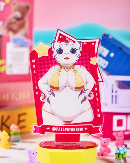 PATAPATANSFW × MRL White Tiger Girl Acrylic Stand – Limited Edition