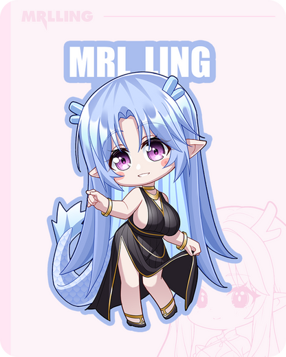 Ling Cute Fridge Magnet—Evening Gown Style