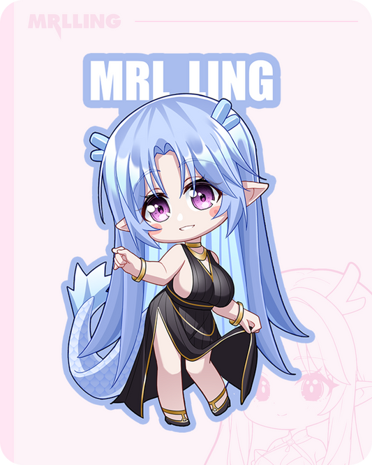 Ling Cute Fridge Magnet—Evening Gown Style