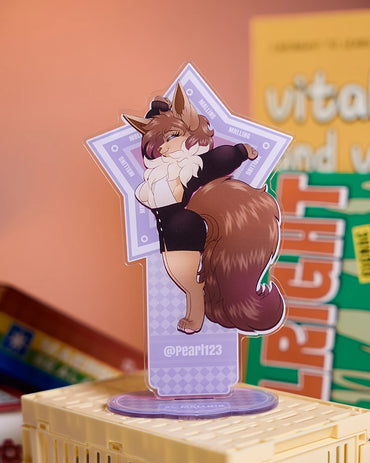 Pearl123_art × MRL Limited Edition Fox Furry Acrylic Stand