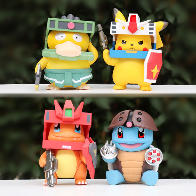 【In Stock】Pokémon × Gundam Mecha Figure Set(4PCS)