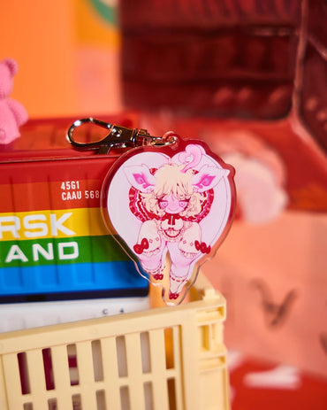 MRL x @RR_sono Cute Unicorn Girl Acrylic Keychain