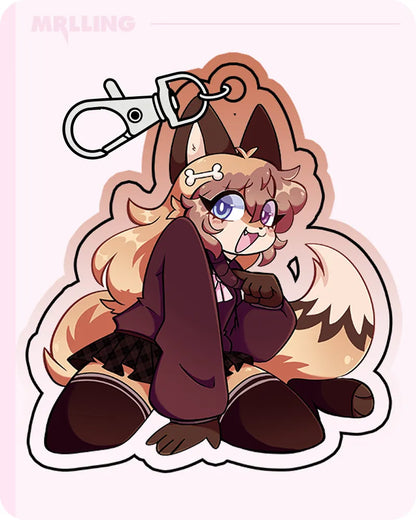 MRL x ShifterFox Anime Fox Girl Cute Keychain