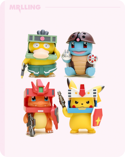 【In Stock】Pokémon × Gundam Mecha Figure Set(4PCS)